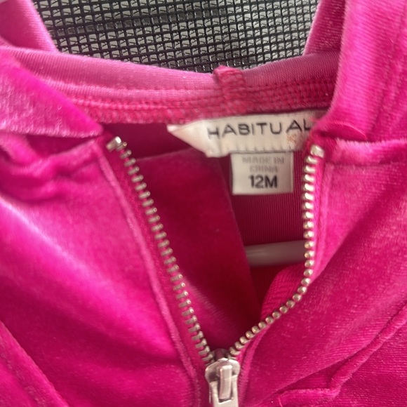 HABITUAL KID baby girl velour set - Picture 2 of 5